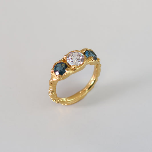 Anillo Colección Cera de Abeja Topacio-Zirconia 2